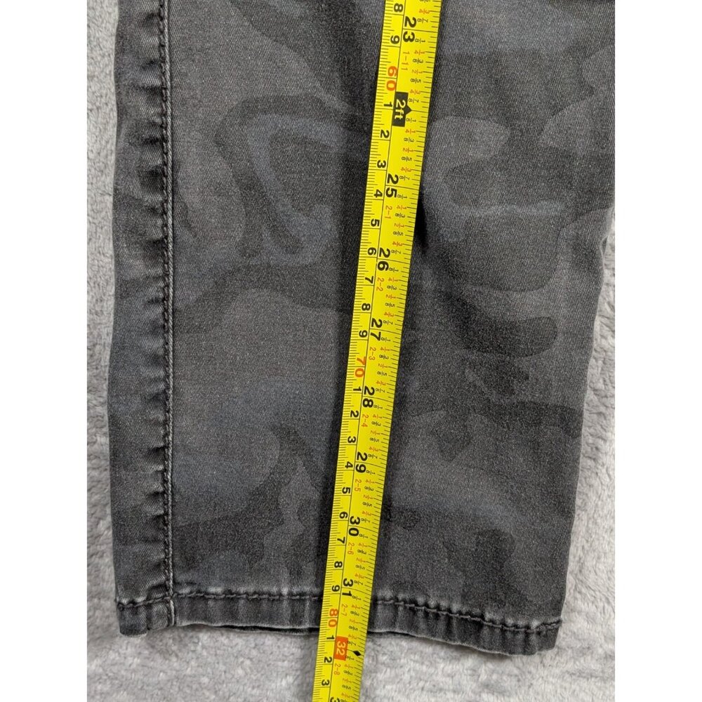 Supplies Pants Womens Size 2 Black Camouflage Zipper Accent Grunge Rocker Punk - Picture 5 of 9